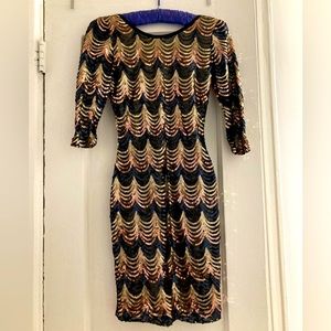 Sequined bodycon mini